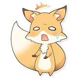 Girly Fox Remastered WhatsApp Sticker #16