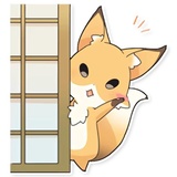 Girly Fox Remastered WhatsApp Sticker #18