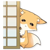 Girly Fox Remastered WhatsApp Sticker #19