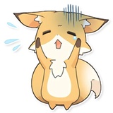 Girly Fox Remastered WhatsApp Sticker #20