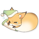 Girly Fox Remastered WhatsApp Sticker #22