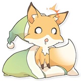 Girly Fox Remastered WhatsApp Sticker #23