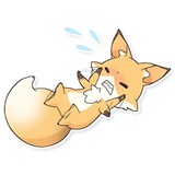 Girly Fox Remastered WhatsApp Sticker #24