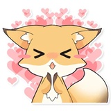 Girly Fox Remastered WhatsApp Sticker #3