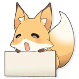 Girly Fox Remastered WhatsApp Sticker #30