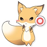 Girly Fox Remastered WhatsApp Sticker #7