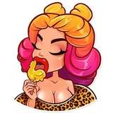 Glamour Puss WhatsApp Sticker #10