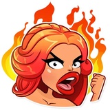 Glamour Puss WhatsApp Sticker #13