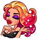 Glamour Puss WhatsApp Sticker #15