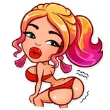 Glamour Puss WhatsApp Sticker #16