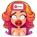 Glamour Puss WhatsApp Sticker #3