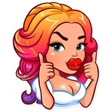 Glamour Puss WhatsApp Sticker #6