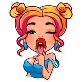 Glamour Puss WhatsApp Sticker #7