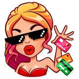 Glamour Puss WhatsApp Sticker #8