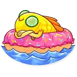 Gold Fish WhatsApp Sticker #20
