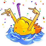 Gold Fish WhatsApp Sticker #24