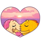 Gold Fish WhatsApp Sticker #26