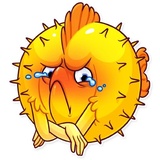 Gold Fish WhatsApp Sticker #28
