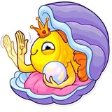 Gold Fish WhatsApp Sticker #5
