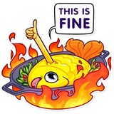 Gold Fish WhatsApp Sticker #6