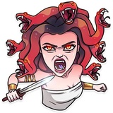 Medusa WhatsApp Sticker #12