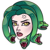 Medusa WhatsApp Sticker #13