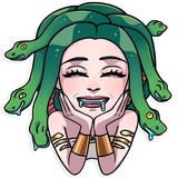 Medusa WhatsApp Sticker #14