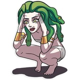 Medusa WhatsApp Sticker #15