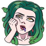 Medusa WhatsApp Sticker #16