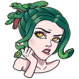 Medusa WhatsApp Sticker #18