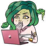 Medusa WhatsApp Sticker #19