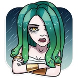 Medusa WhatsApp Sticker #21