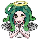 Medusa WhatsApp Sticker #25