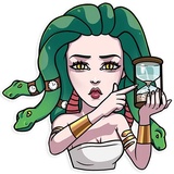 Medusa WhatsApp Sticker #26
