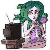 Medusa WhatsApp Sticker #28