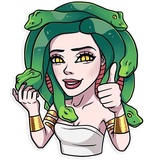 Medusa WhatsApp Sticker #3