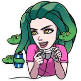 Medusa WhatsApp Sticker #30