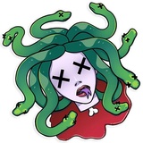 Medusa WhatsApp Sticker #7