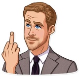 Ryan Gosling WhatsApp Sticker #17