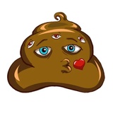 Shit Emoji WhatsApp Sticker #2