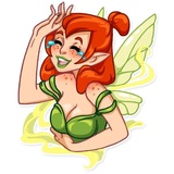 Green Fairy WhatsApp Sticker pack