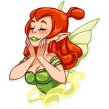 Green Fairy WhatsApp Sticker #10