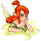 Green Fairy WhatsApp Sticker #11