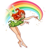 Green Fairy WhatsApp Sticker #12
