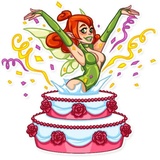 Green Fairy WhatsApp Sticker #18