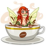 Green Fairy WhatsApp Sticker #19