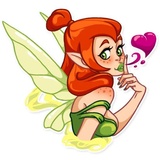 Green Fairy WhatsApp Sticker #2