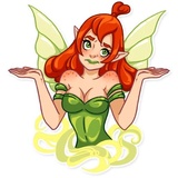 Green Fairy WhatsApp Sticker #21