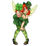 Green Fairy WhatsApp Sticker #24
