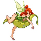 Green Fairy WhatsApp Sticker #26